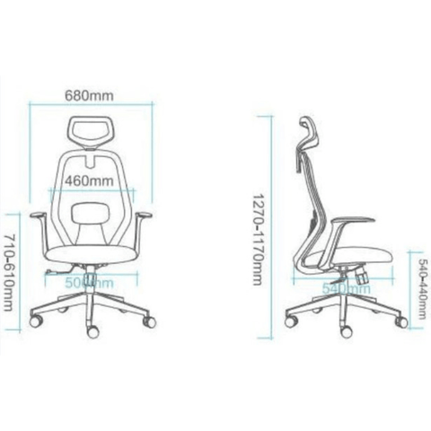 Manla-M Mid Back Ergonomic Office Chair - Gavisco Office Furniture