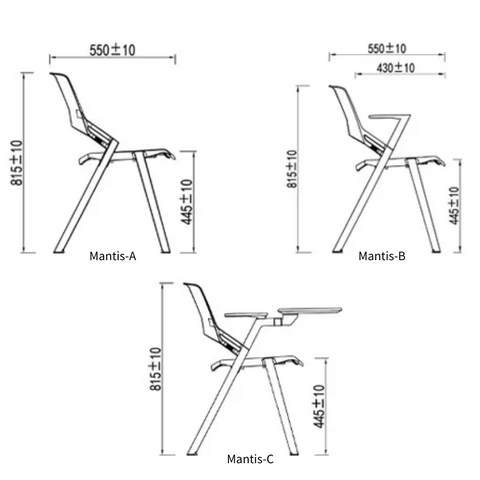 Mantis-A Modern Stackable Training Chair - Gavisco Premium Office Furniture