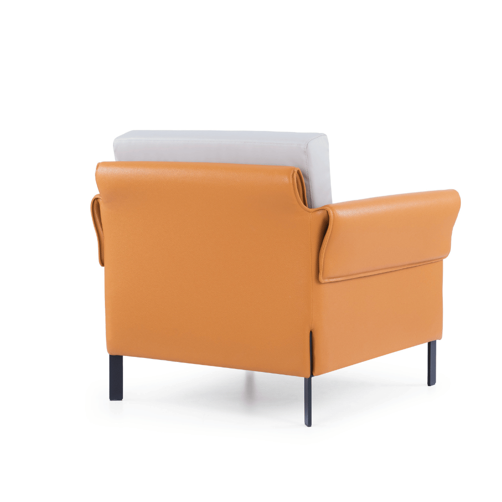 Marsala Single Seater Modern Office Leather Lounge Sofa