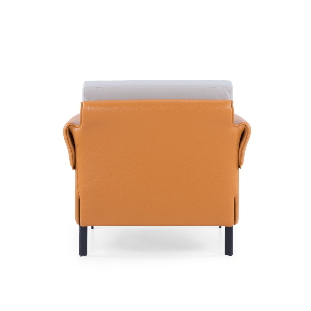 Marsala Single Seater Modern Office Leather Lounge Sofa