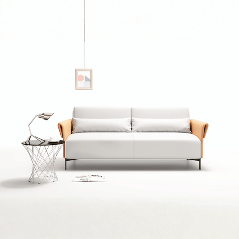 Marsala Three Seater Modern Office Leather Lounge Sofa