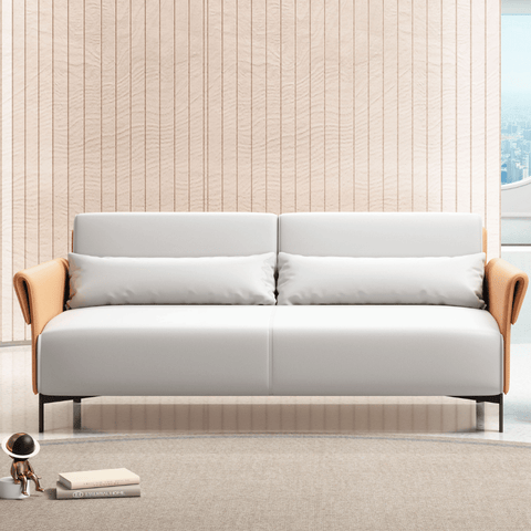 Marsala Three Seater Modern Office Leather Lounge Sofa