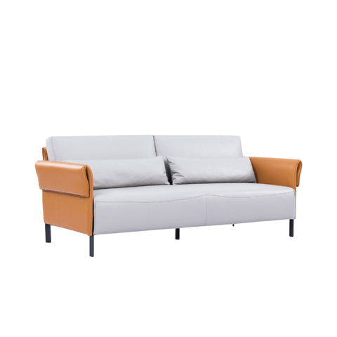 Marsala Three Seater Modern Office Leather Lounge Sofa
