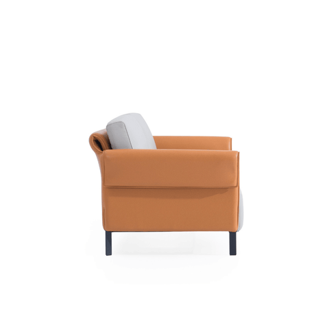 Marsala Three Seater Modern Office Leather Lounge Sofa