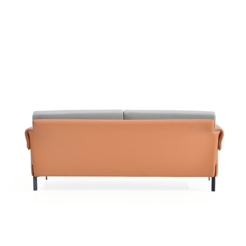 Marsala Three Seater Modern Office Leather Lounge Sofa