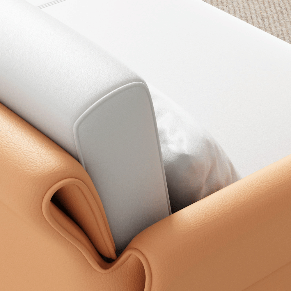 Marsala Three Seater Modern Office Leather Lounge Sofa