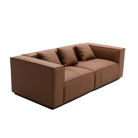 Matic Two Seater Modern Simple Office Leather Lounge Sofa