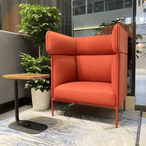 Max Single Seater Modern Office Fabric Acoustic High Back Sofa Booth