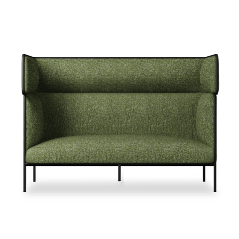 Max Three Seater Modern Office Fabric Acoustic High Back Sofa Booth