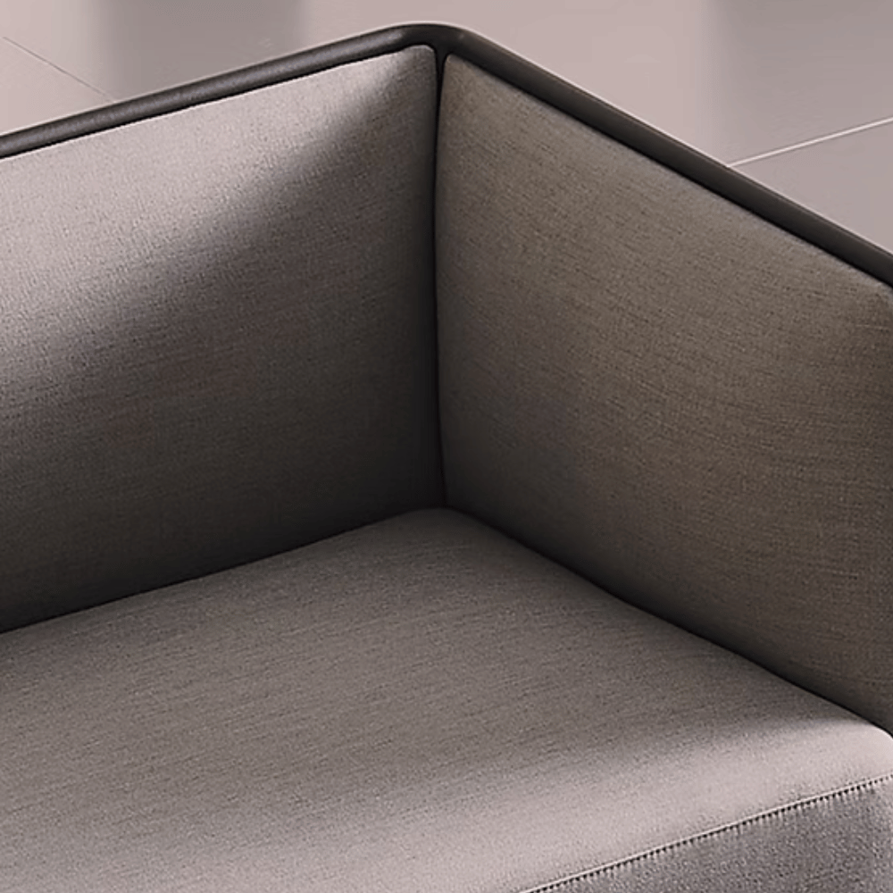 Max Two Seater Modern Minimalist Office Fabric Lounge Sofa