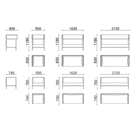 Max Two Seater Modern Office Fabric Acoustic High Back Sofa Booth