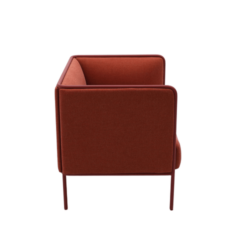 Max Single Seater Modern Minimalist Office Fabric Lounge Sofa Armchair