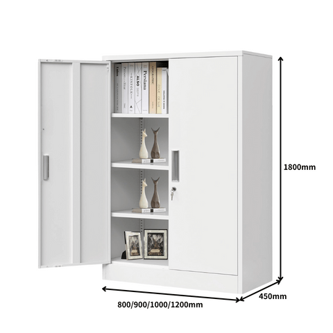 MDC Office Double Swing Door Steel Filing Cabinet Bookcase - Gavisco Office Furniture