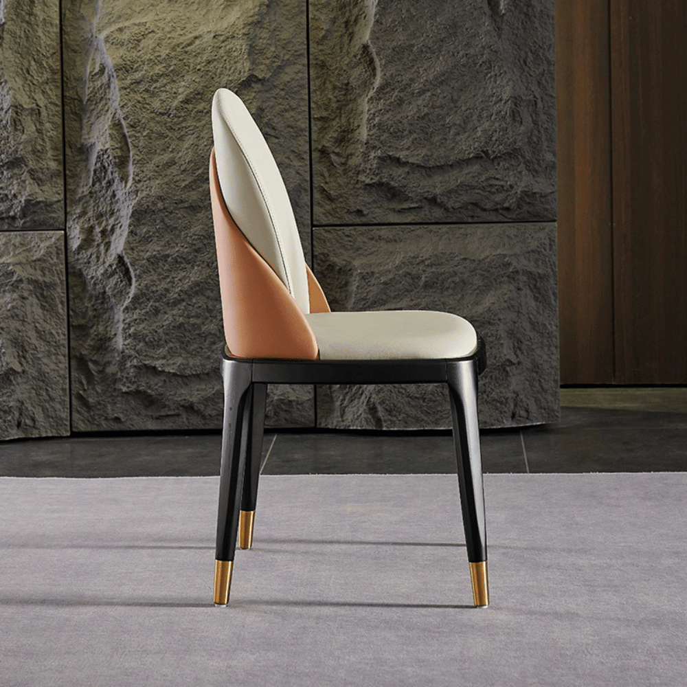Meadows Modern Leather Dining Room Side Chair