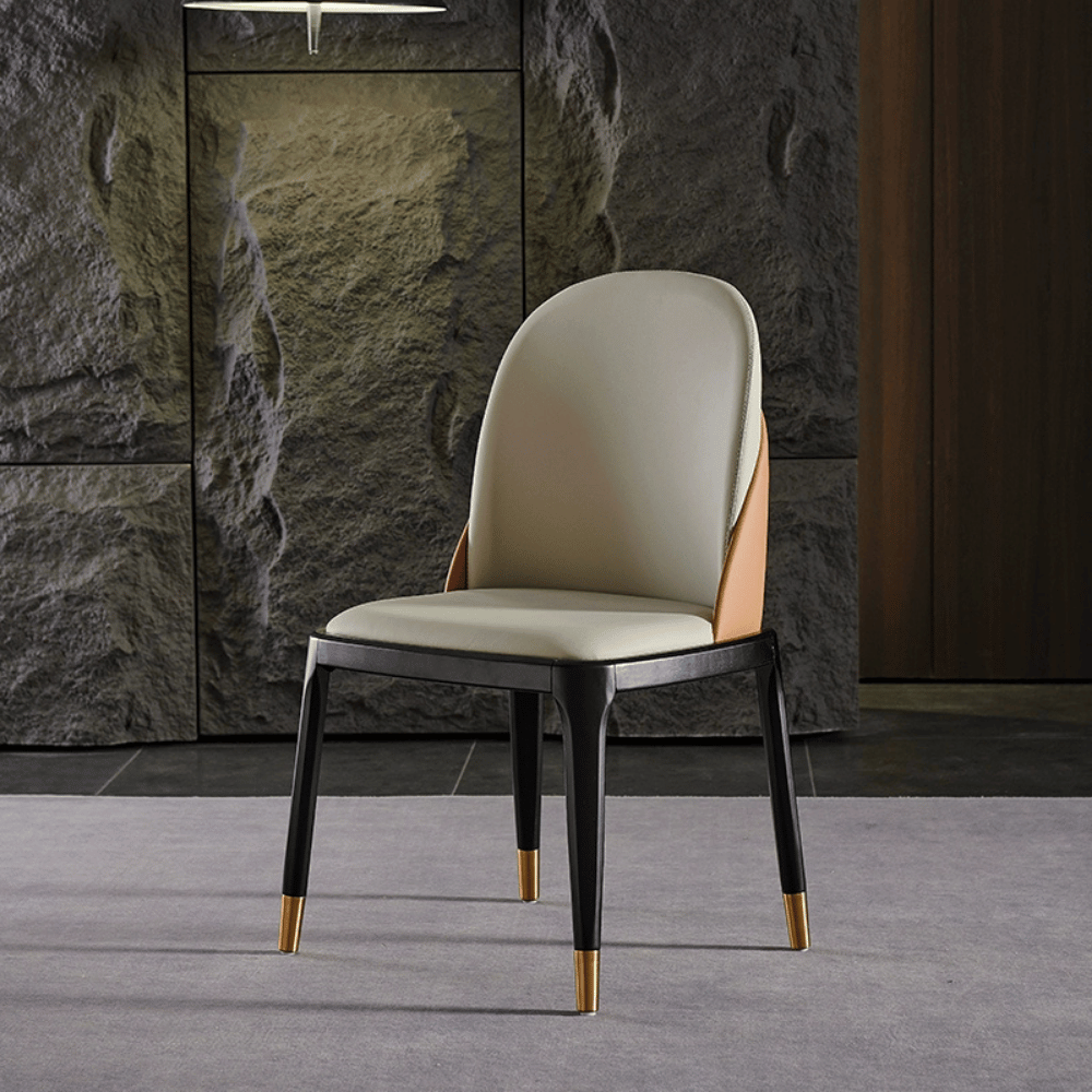 Meadows Modern Leather Dining Room Side Chair