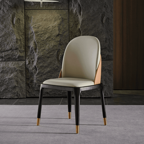 Meadows Modern Leather Dining Room Side Chair