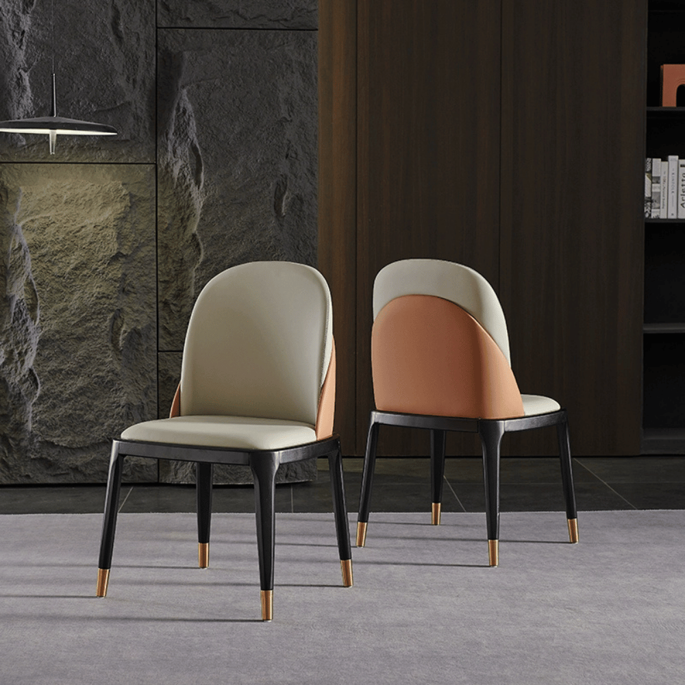 Meadows Modern Leather Dining Room Side Chair