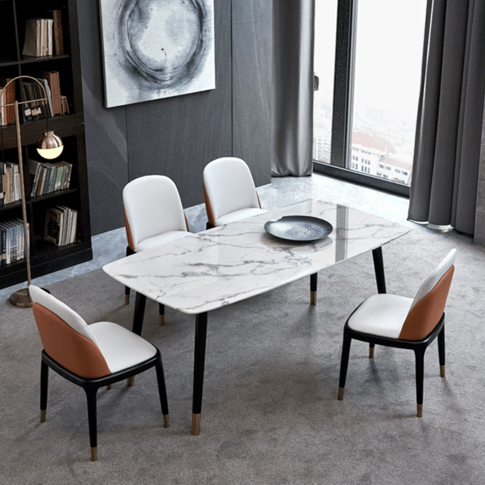 Meadows Modern Leather Dining Room Side Chair