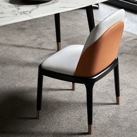 Meadows Modern Leather Dining Room Side Chair