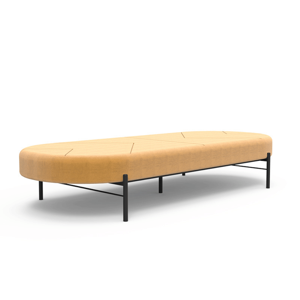 Medal Oval Sofa Bench Pouf