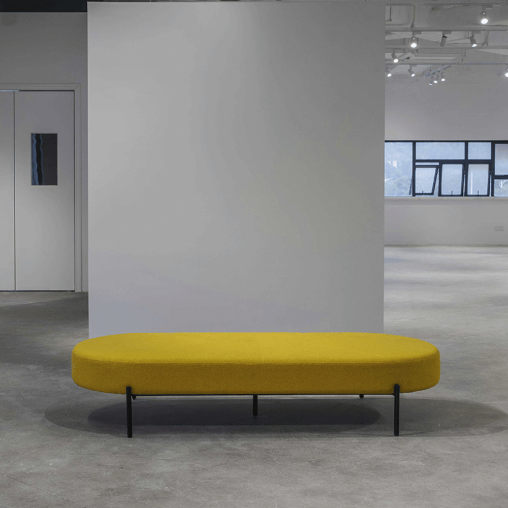 Medal Oval Sofa Bench Pouf