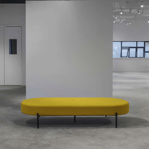Medal Oval Sofa Bench Pouf