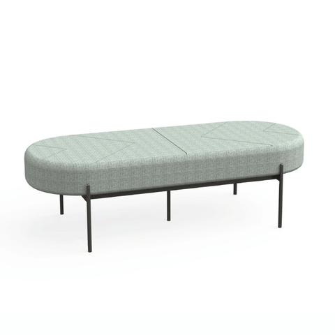 Medal Oval Sofa Bench Pouf