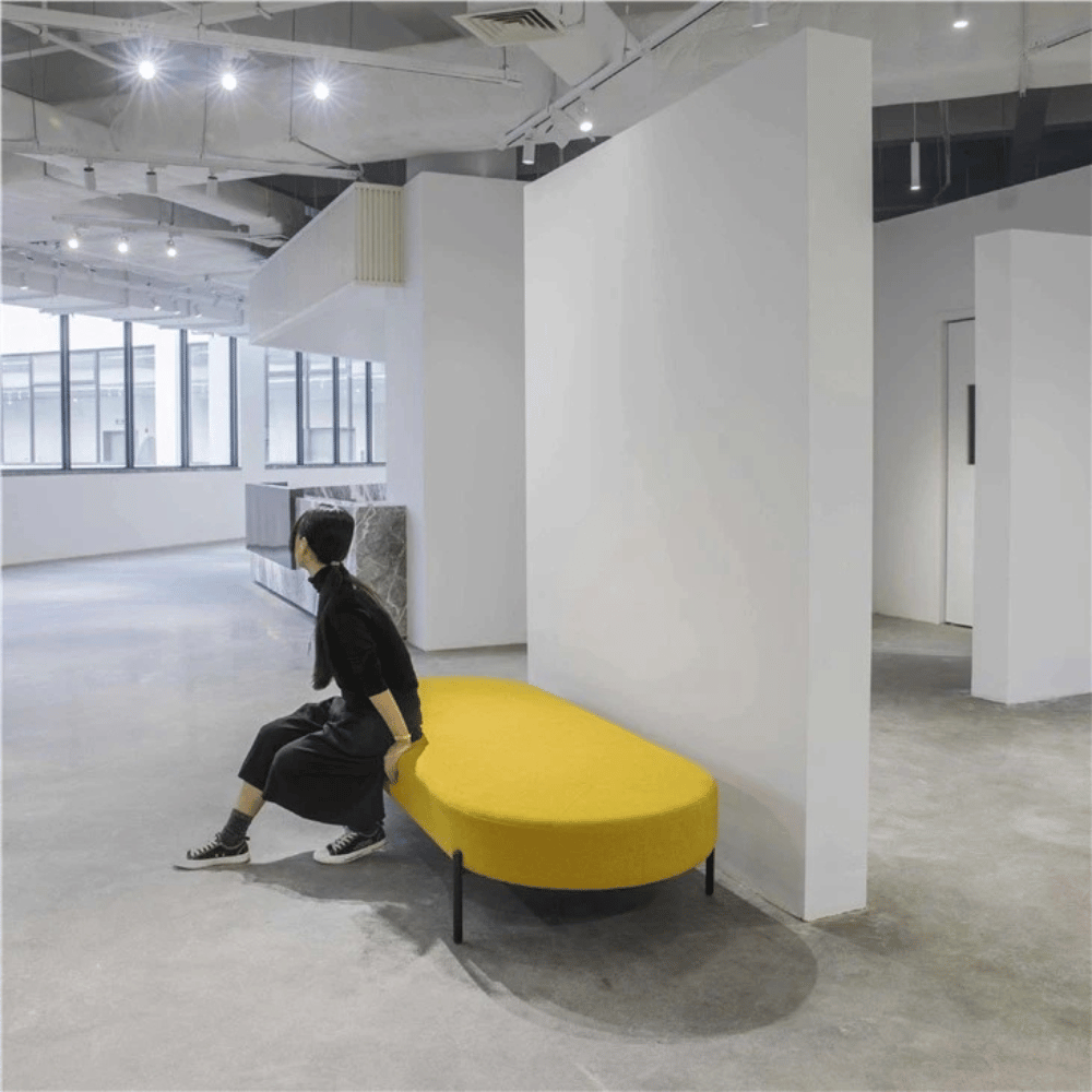 Medal Oval Sofa Bench Pouf