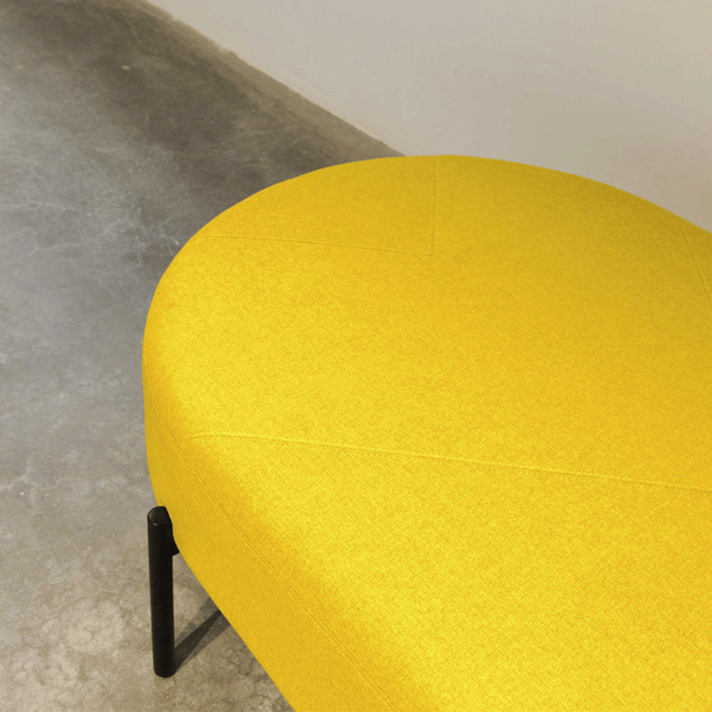 Medal Oval Sofa Bench Pouf