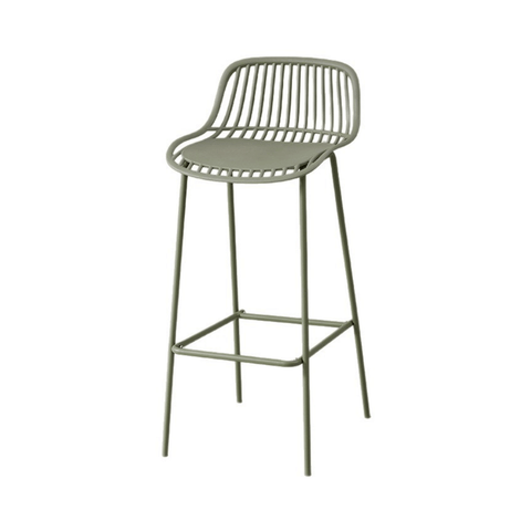 Mereth Modern Outdoor Plastic High Barstool