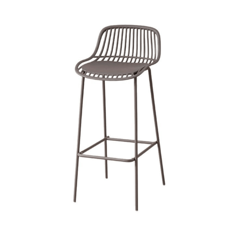 Mereth Modern Outdoor Plastic High Barstool