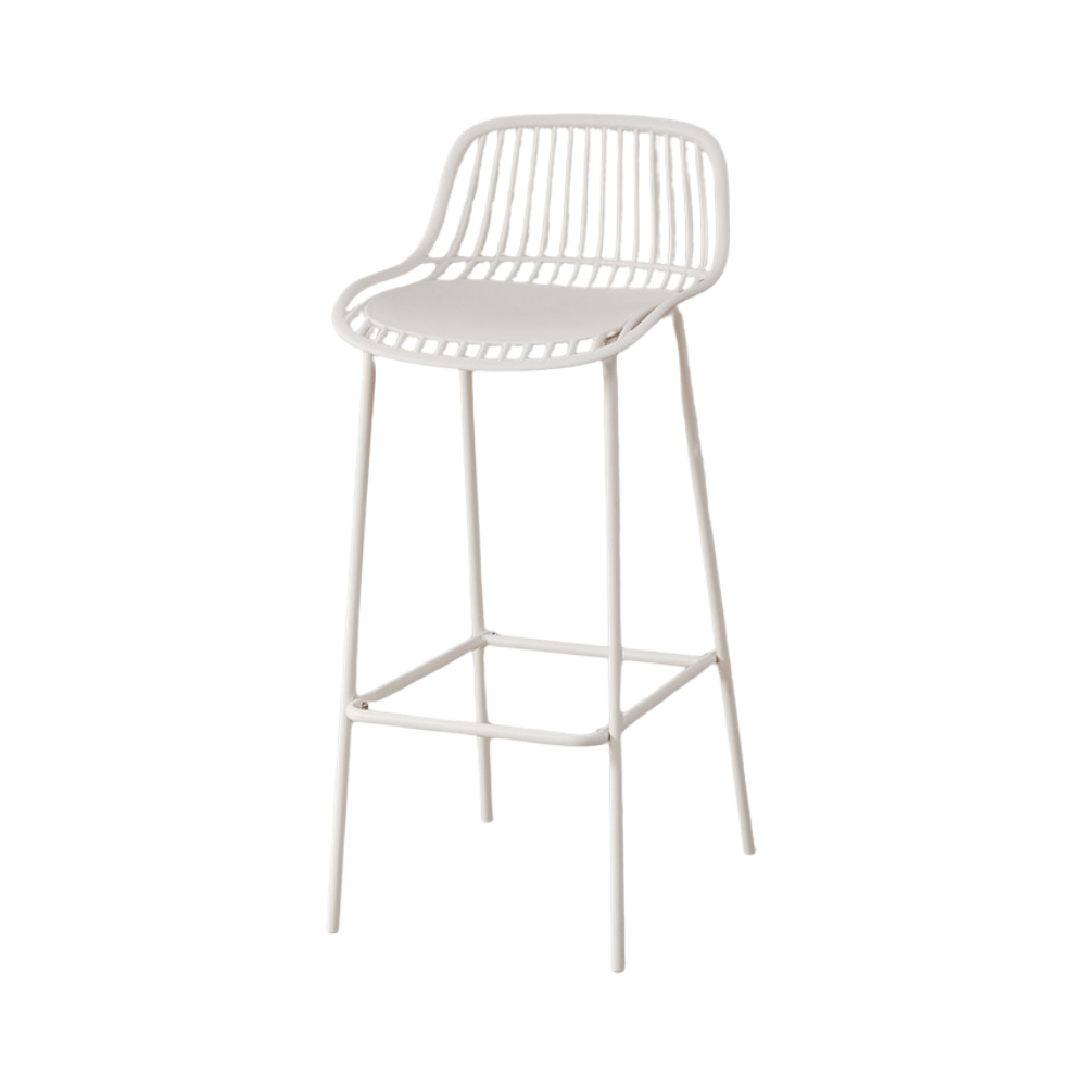 Mereth Modern Outdoor Plastic High Barstool
