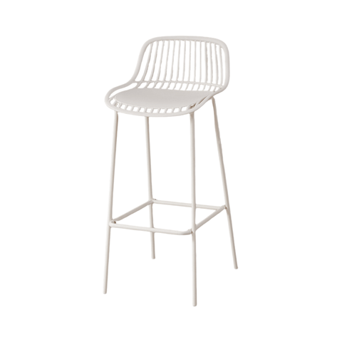 Mereth Modern Outdoor Plastic High Barstool