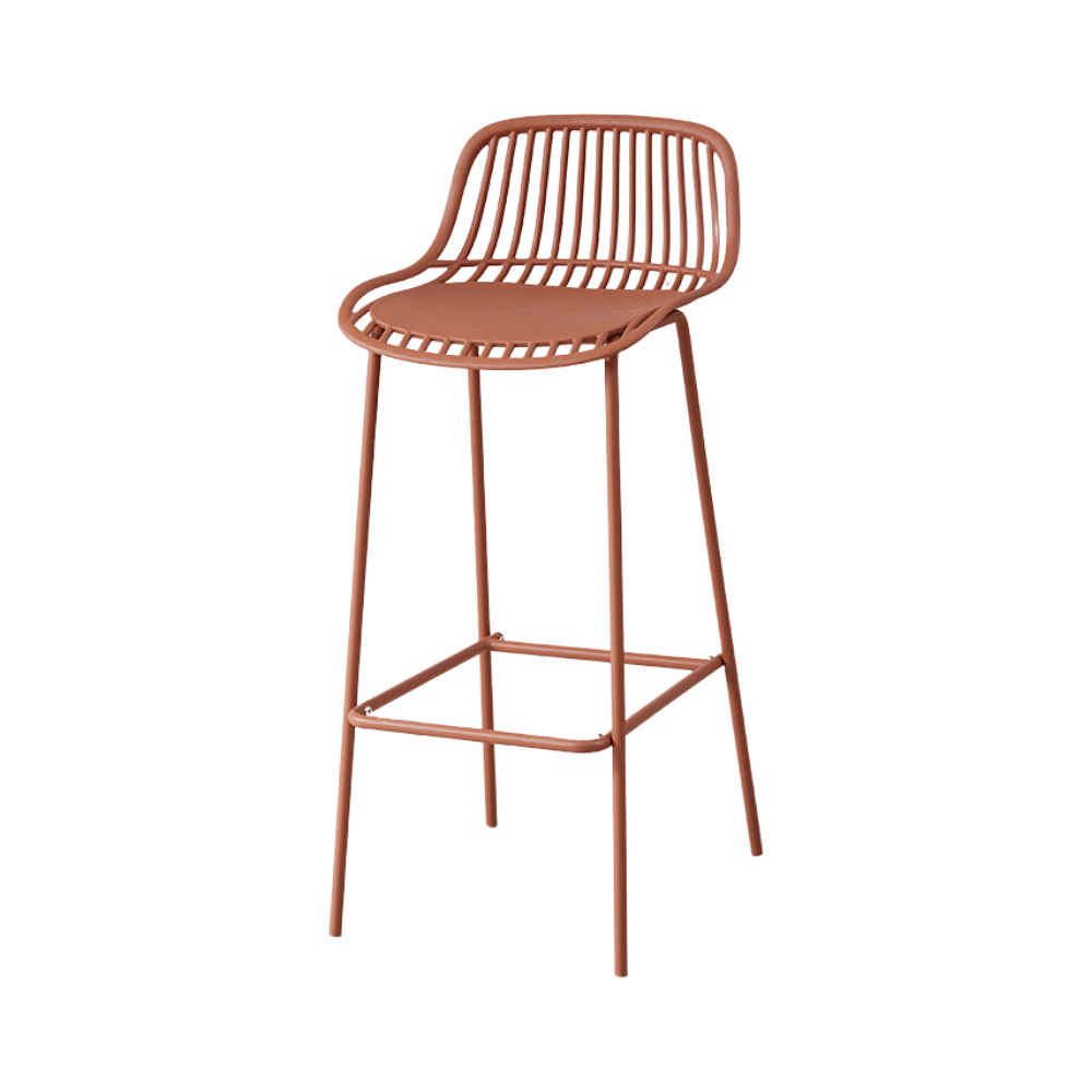 Mereth Modern Outdoor Plastic High Barstool
