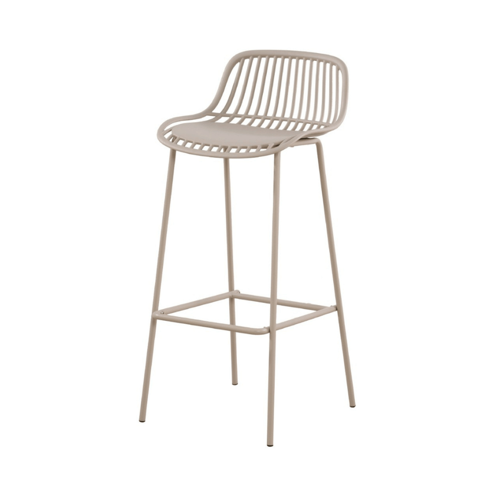 Mereth Modern Outdoor Plastic High Barstool