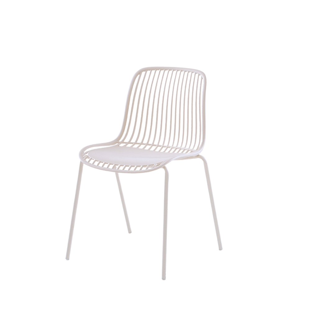 Mereth Modern Outdoor Stackable Plastic Chair