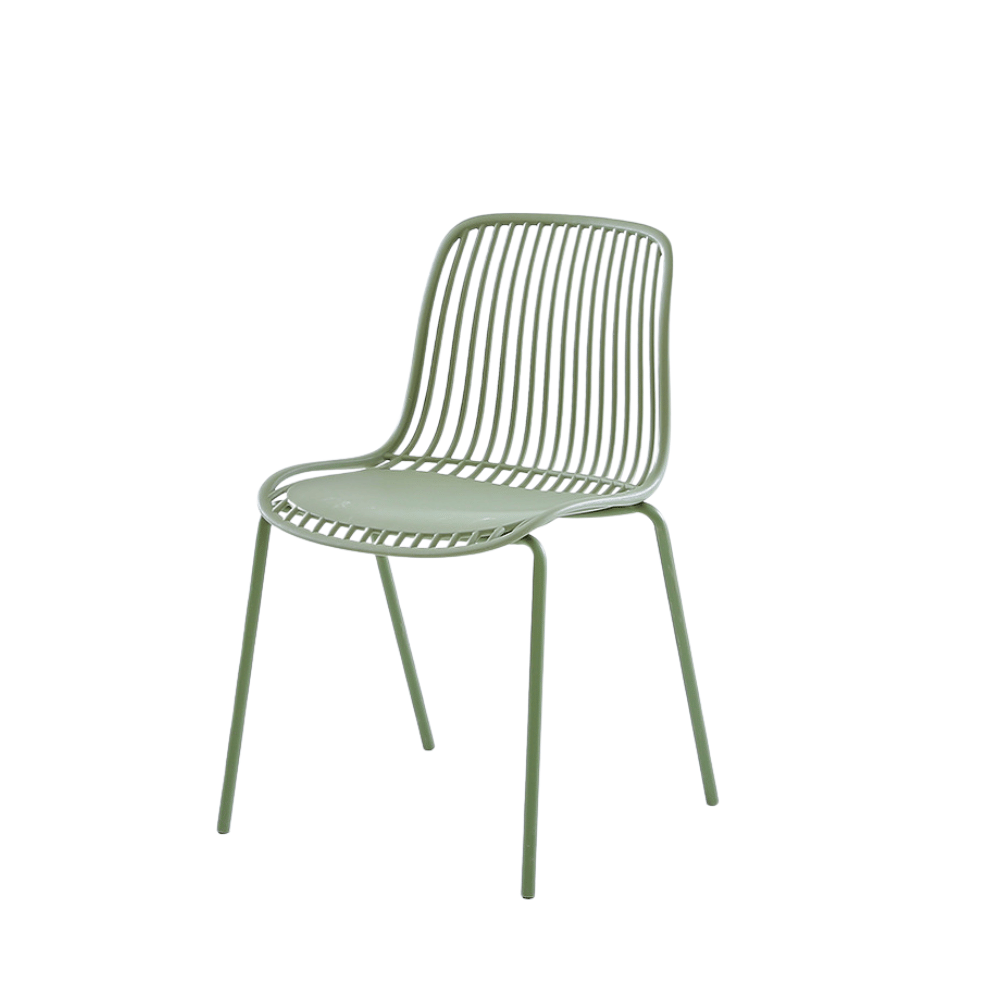 Mereth Modern Outdoor Stackable Plastic Chair