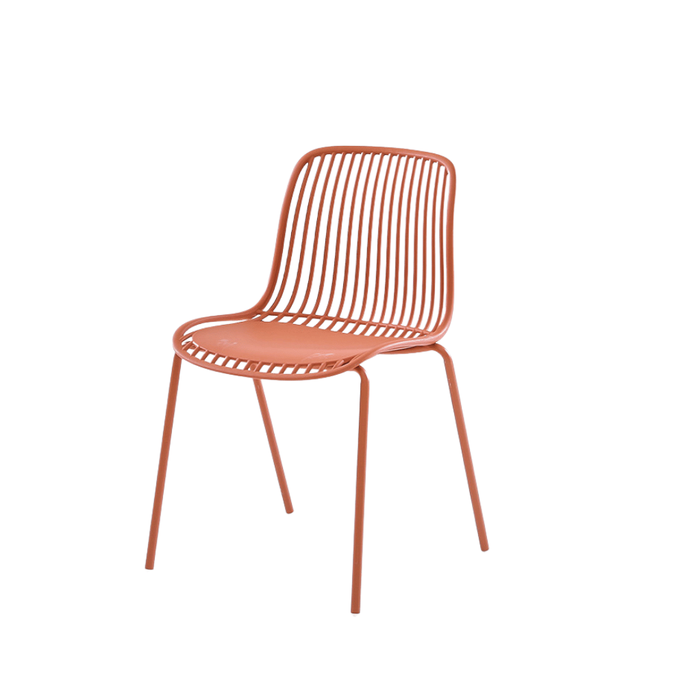 Mereth Modern Outdoor Stackable Plastic Chair