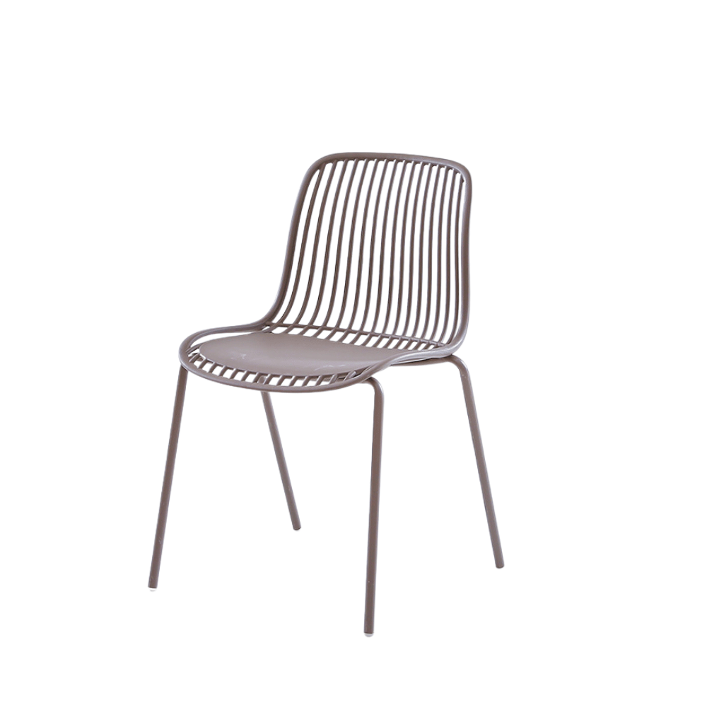 Mereth Modern Outdoor Stackable Plastic Chair