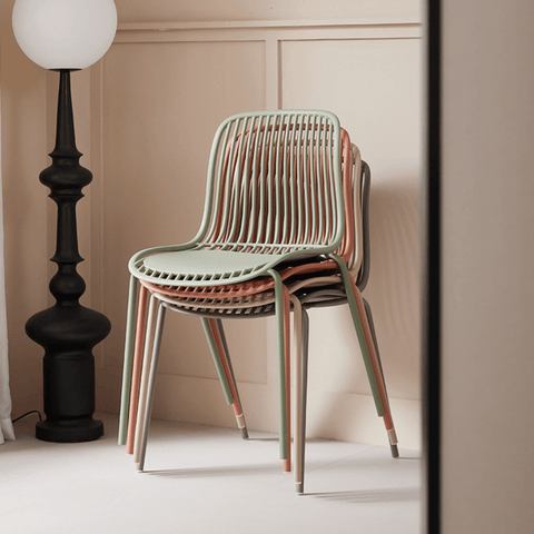 Mereth Modern Outdoor Stackable Plastic Chair