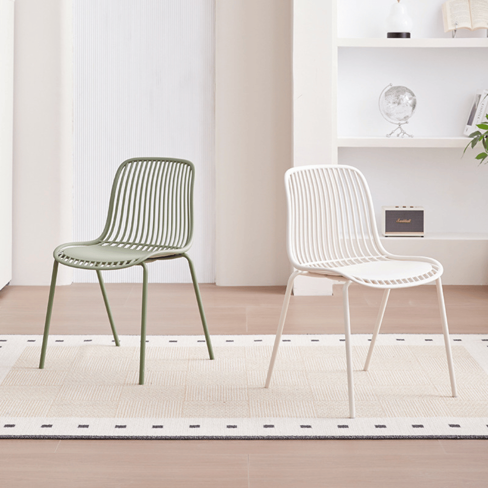 Mereth Modern Outdoor Stackable Plastic Chair