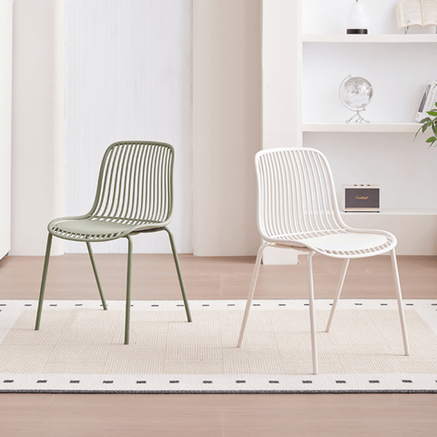 Mereth Modern Outdoor Stackable Plastic Chair