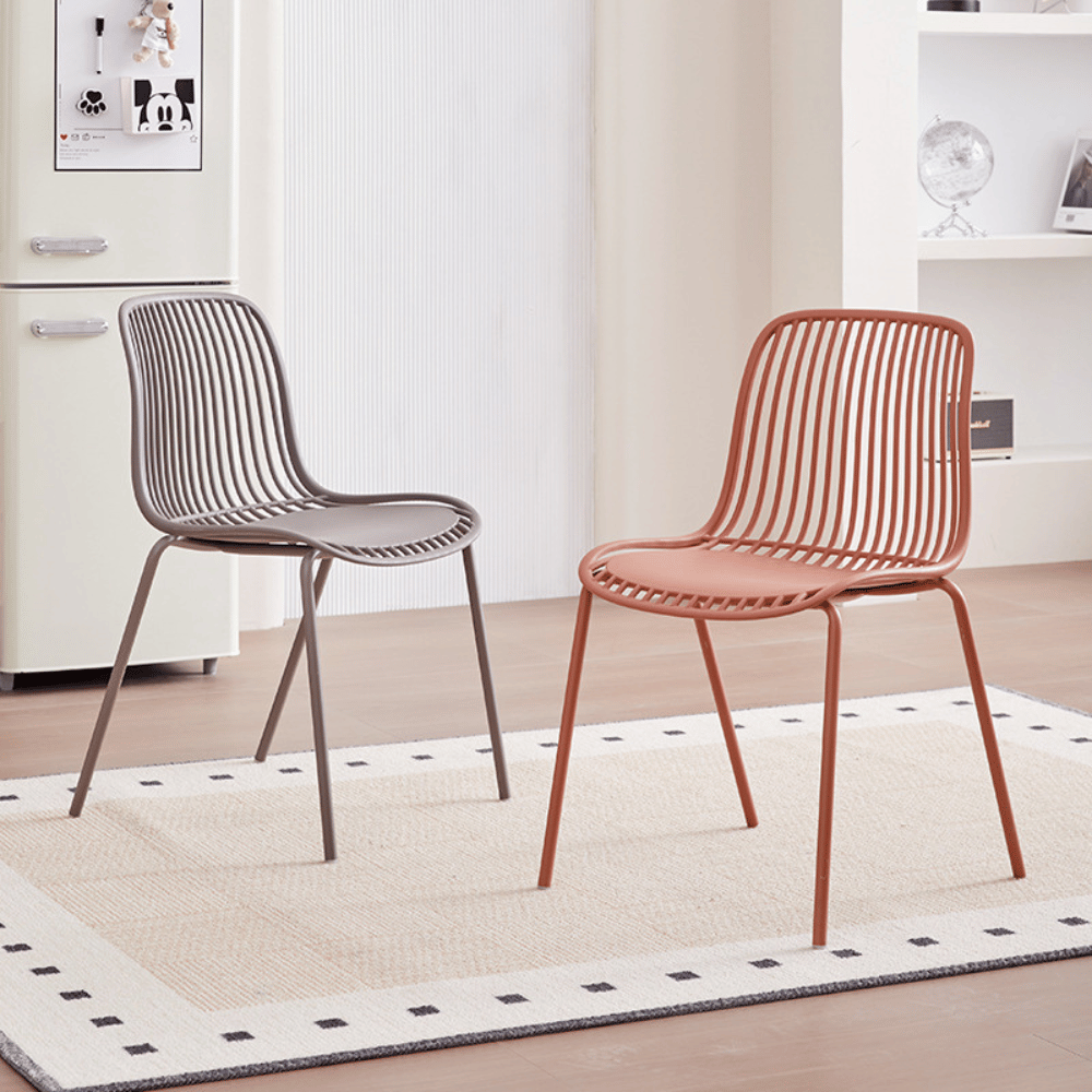 Mereth Modern Outdoor Stackable Plastic Chair