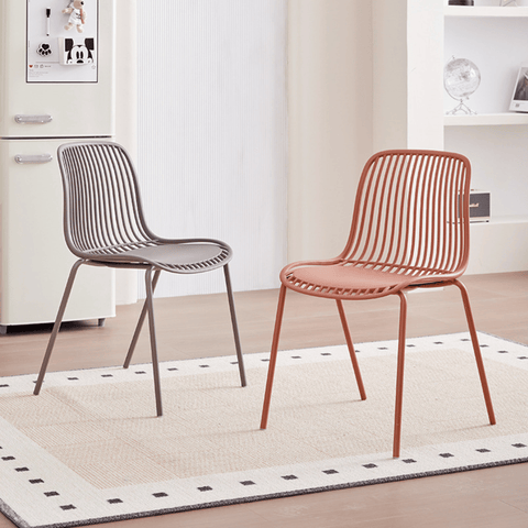 Mereth Modern Outdoor Stackable Plastic Chair