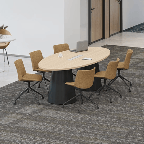 Method Solid Wood Round Conference Table