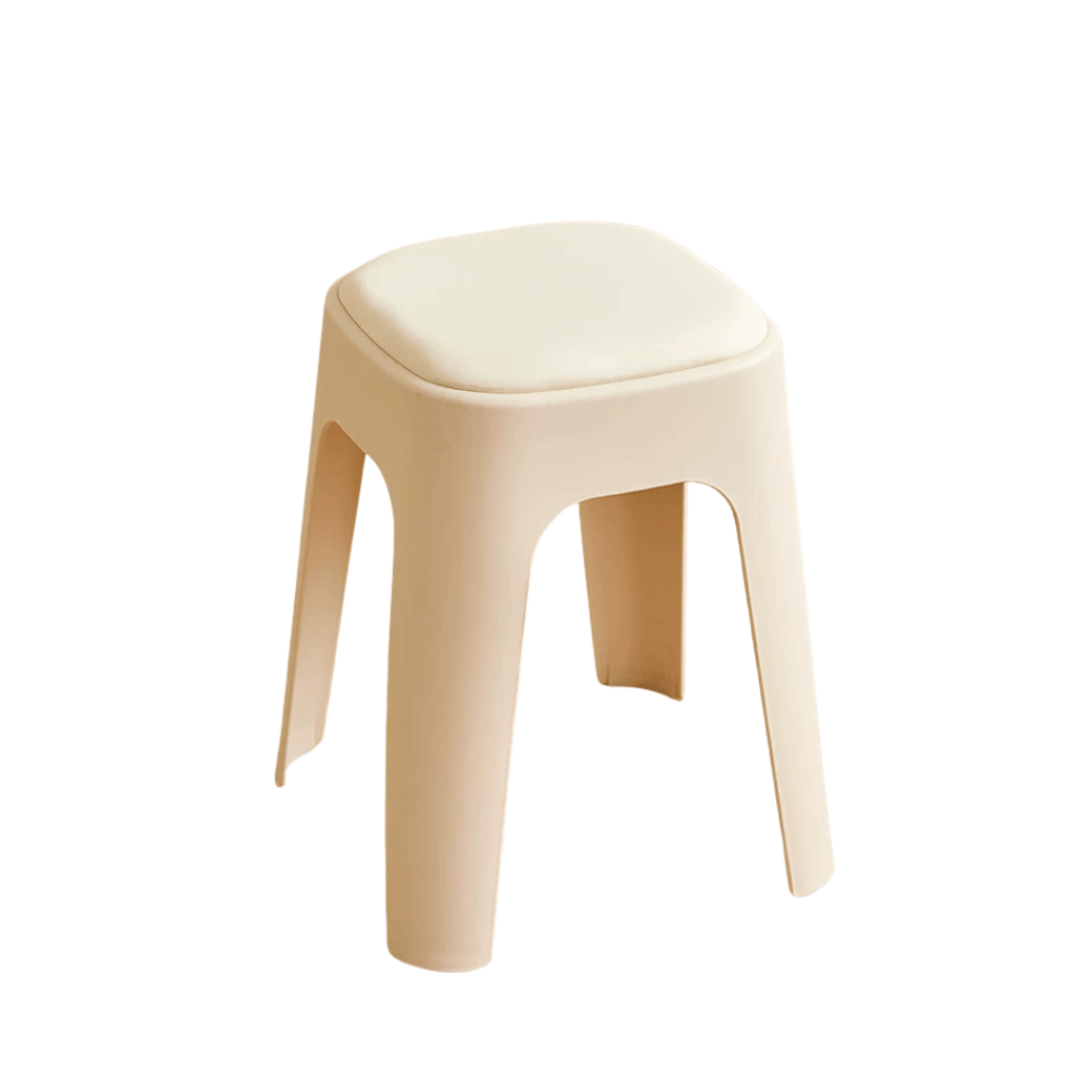 Mochi-B Padded Stackable Plastic Square Stool