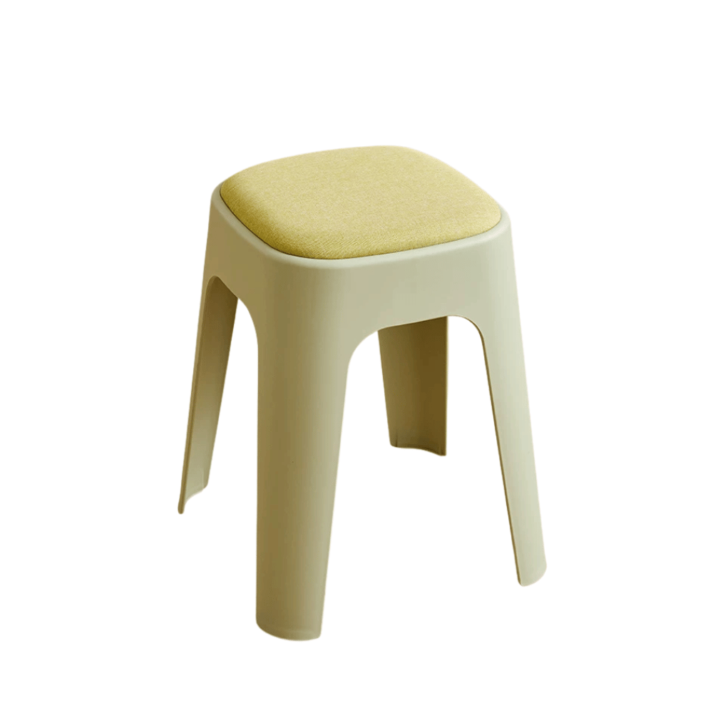 Mochi-B Padded Stackable Plastic Square Stool