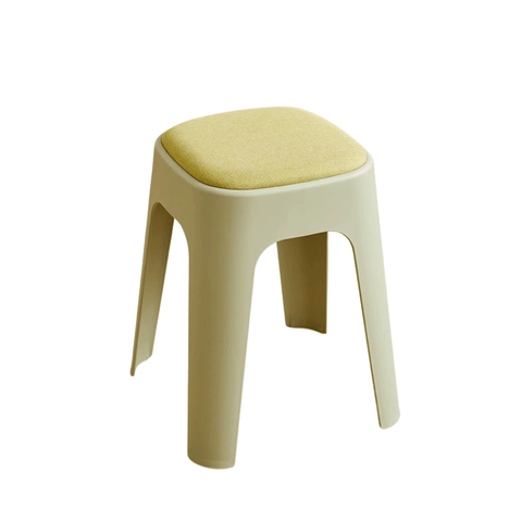 Mochi-B Padded Stackable Plastic Square Stool