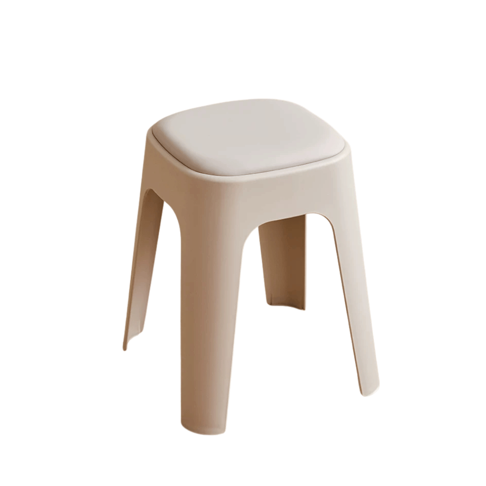 Mochi-B Padded Stackable Plastic Square Stool