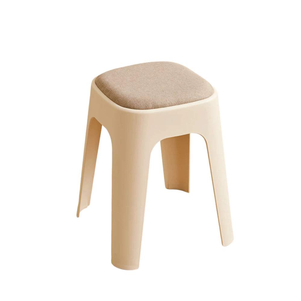 Mochi-B Padded Stackable Plastic Square Stool